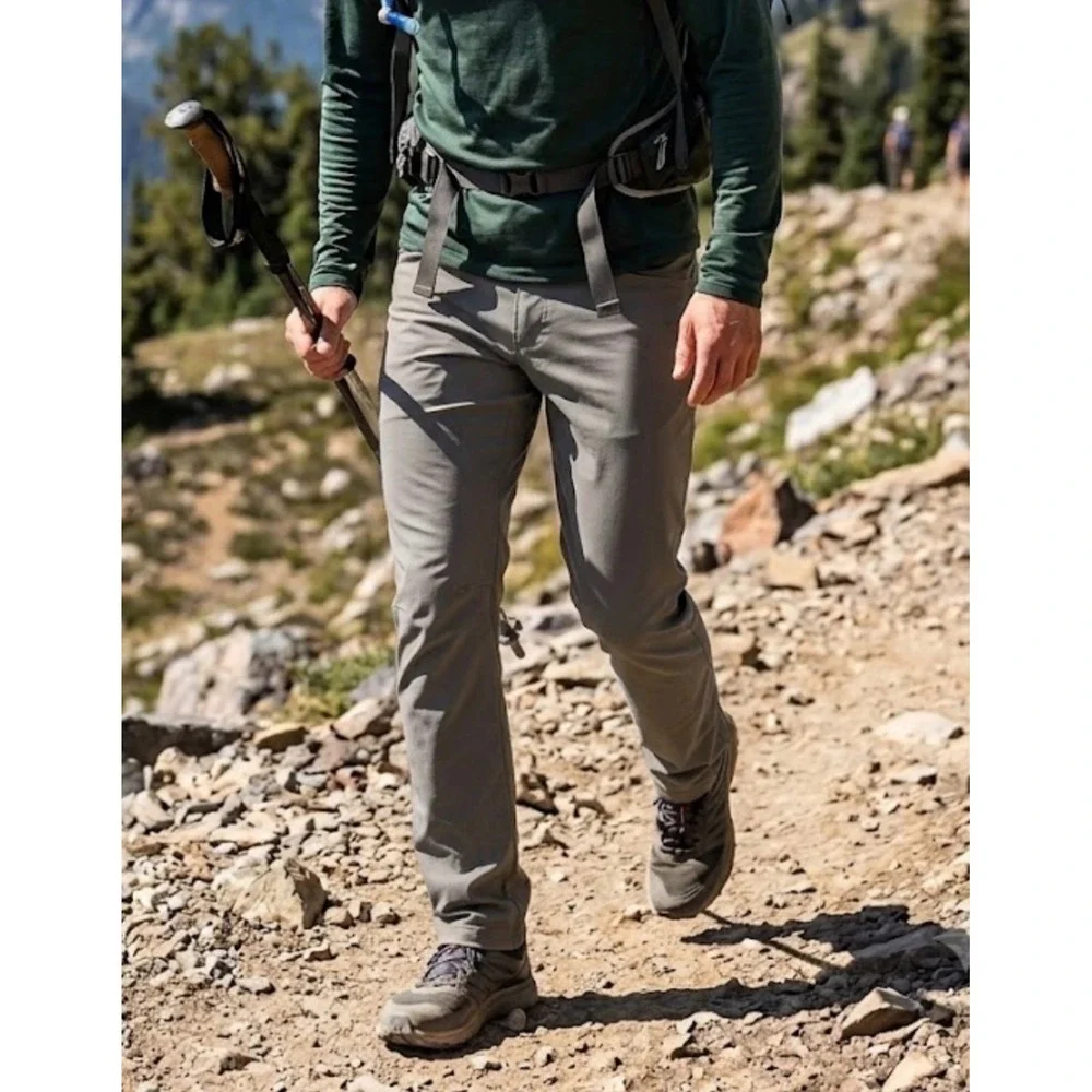 Wrangler‎ ATG All Terrain Gear Mens 36x30 Hiking Pants Olive Green Stretch